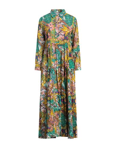Woman Maxi dress Green Size M Cotton