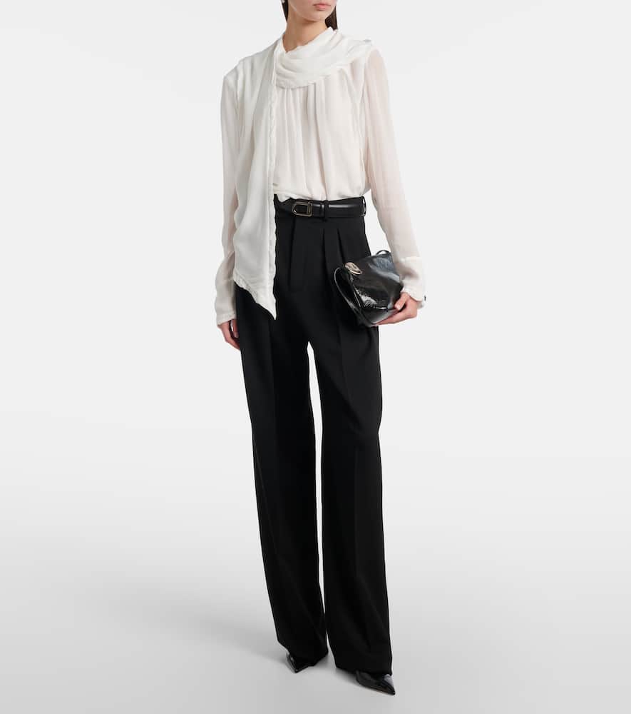 Sheer Twist georgette blouse