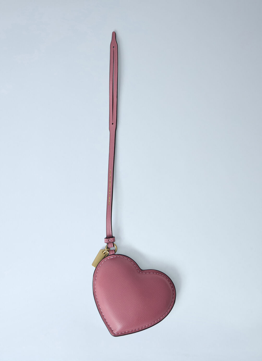 Heart-shaped Leather Bag Charm