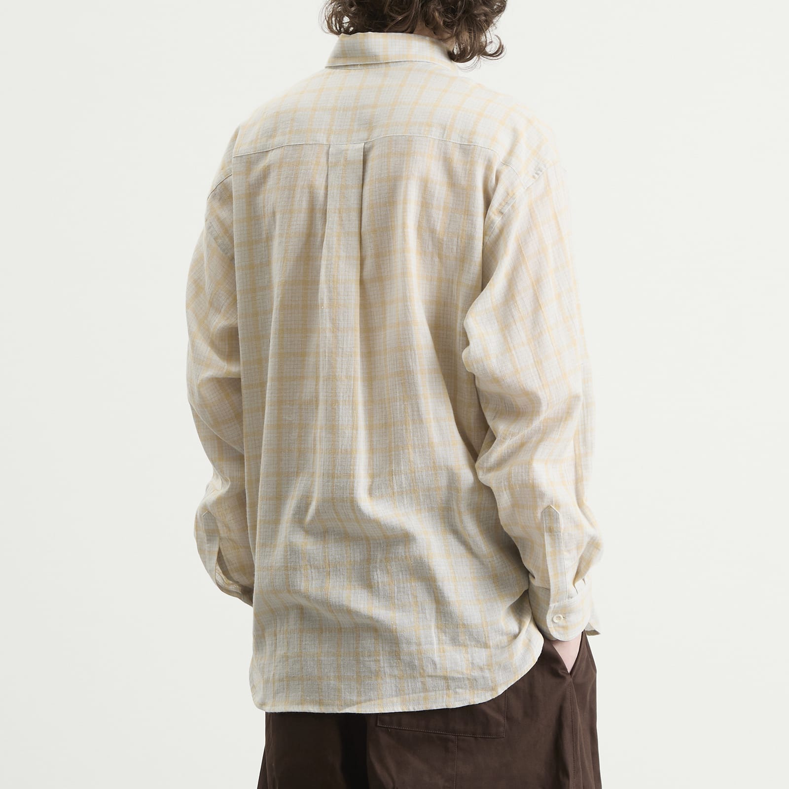 Men's Chisholm Check Shirt in Blue/Yellow Check