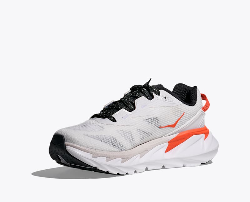 HOKA Elevon 2 TS Shoes in White/Bell Pepper