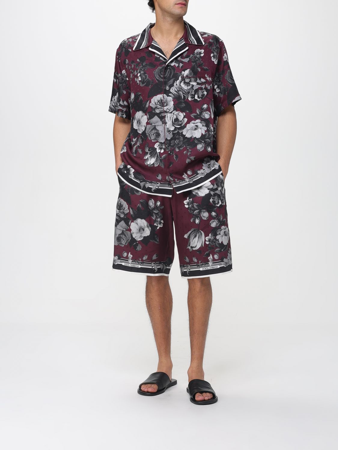 Shirt Men color Burgundy