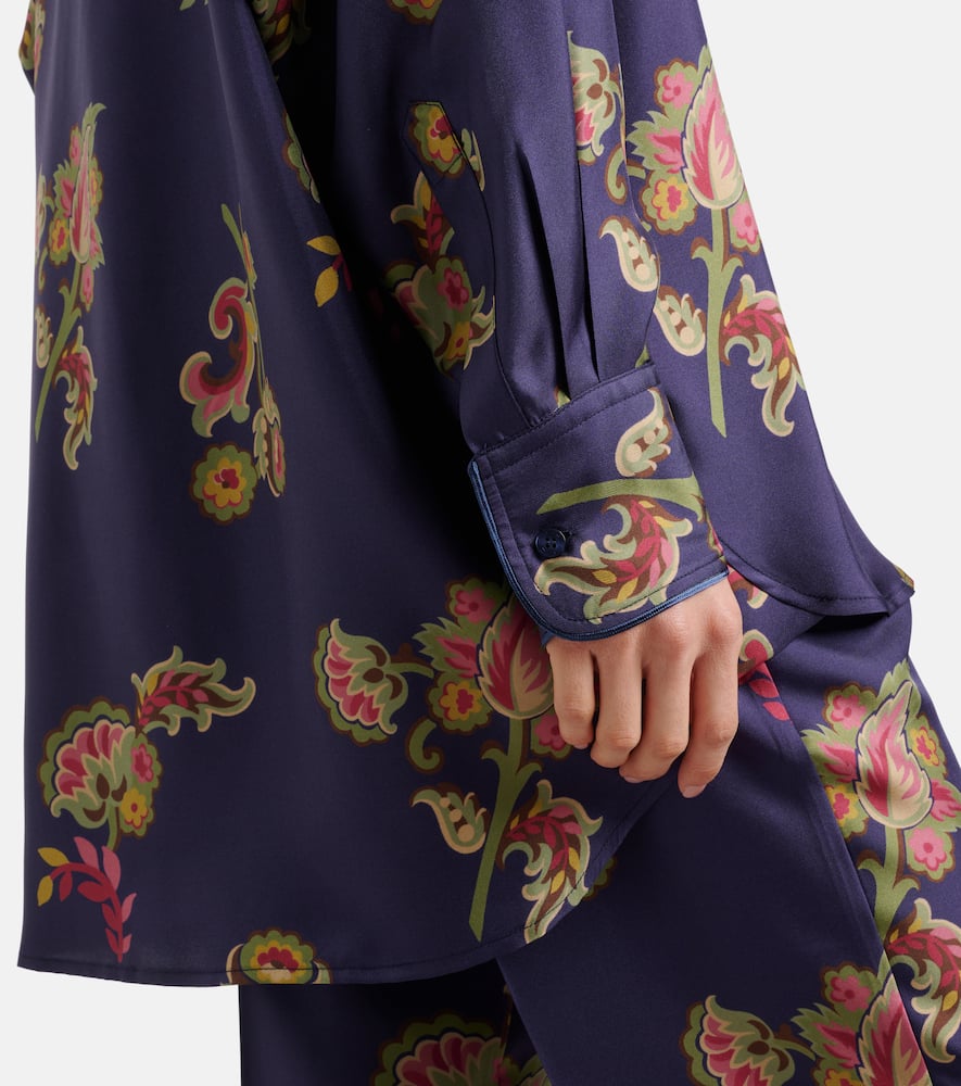 Printed silk shirt