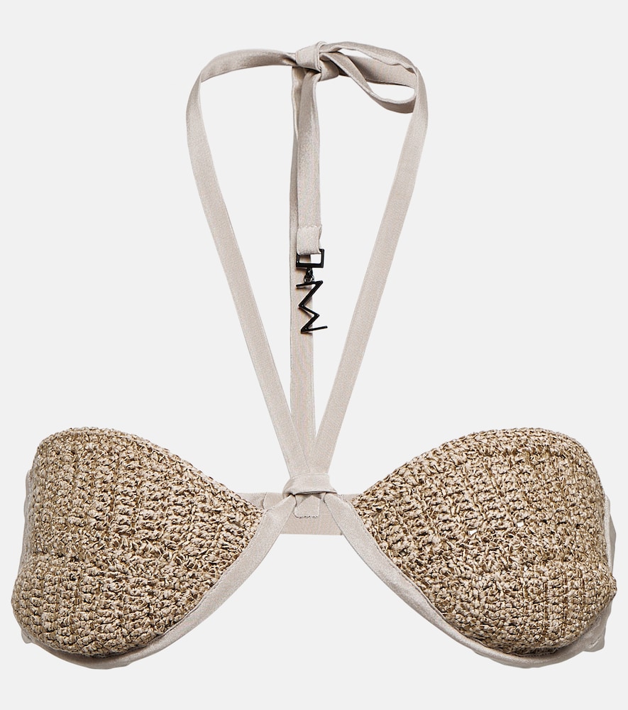 Lima crochet silk-blend bra top