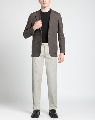 Man Pants Light grey Size 32 Cotton, Elastane