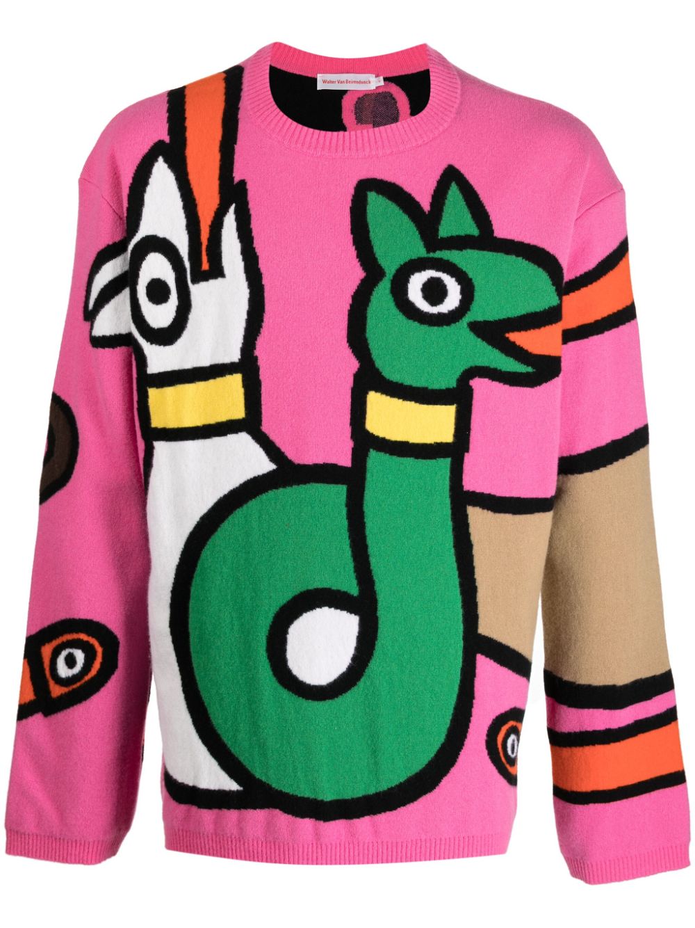 Viper intarsia-knit wool jumper - Multicolour