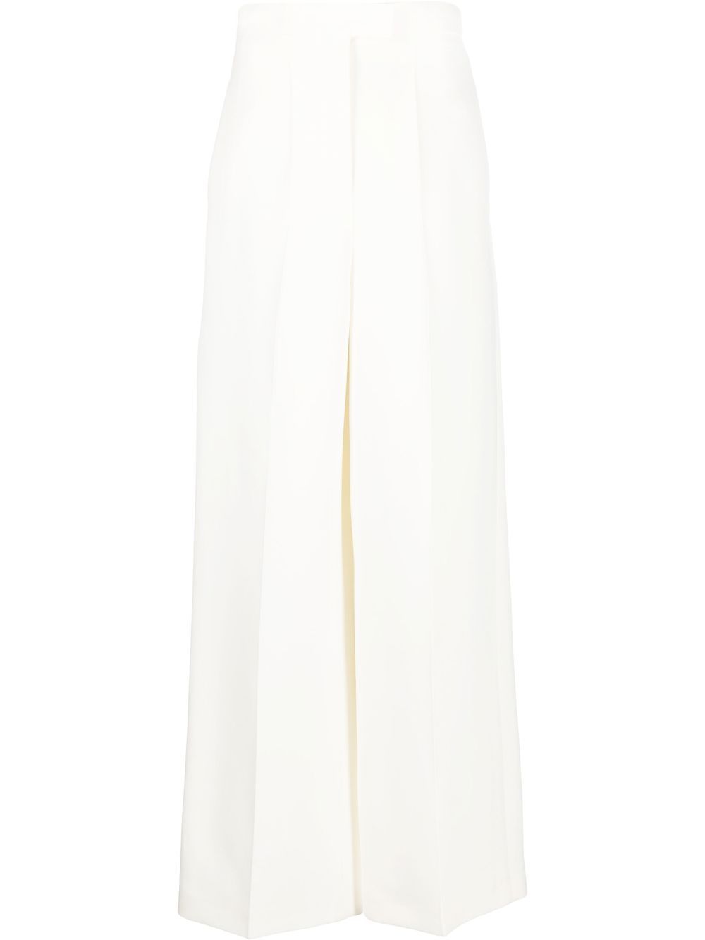 Tailored wide-leg trousers - White