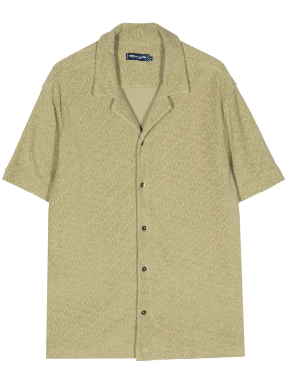 Roberto Copacabana-jacquard terry cotton shirt - Green
