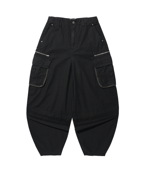 Vintage Zip Cargo Balloon Pants