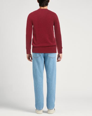 Man Sweater Burgundy Size 36 Virgin Wool, Polyamide