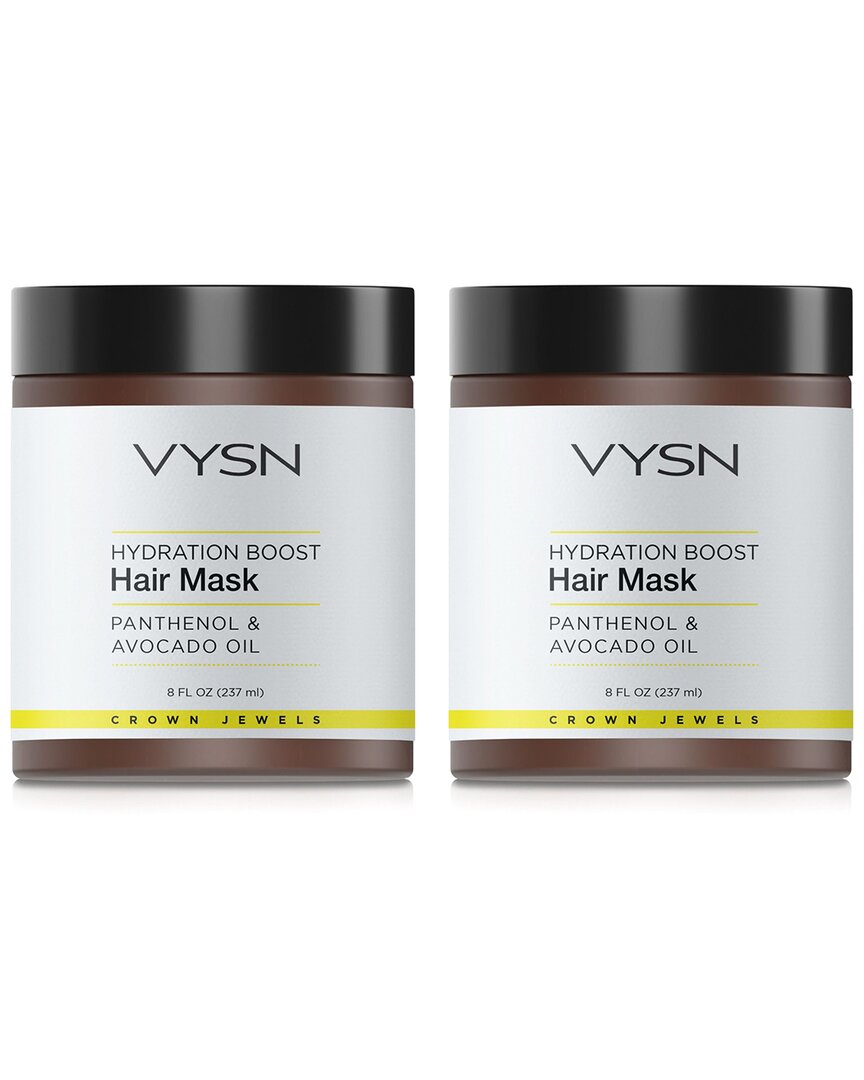 Unisex 8oz Hydration Boost Hair Mask - Panthenol & Avocado Oil - 2 Pack