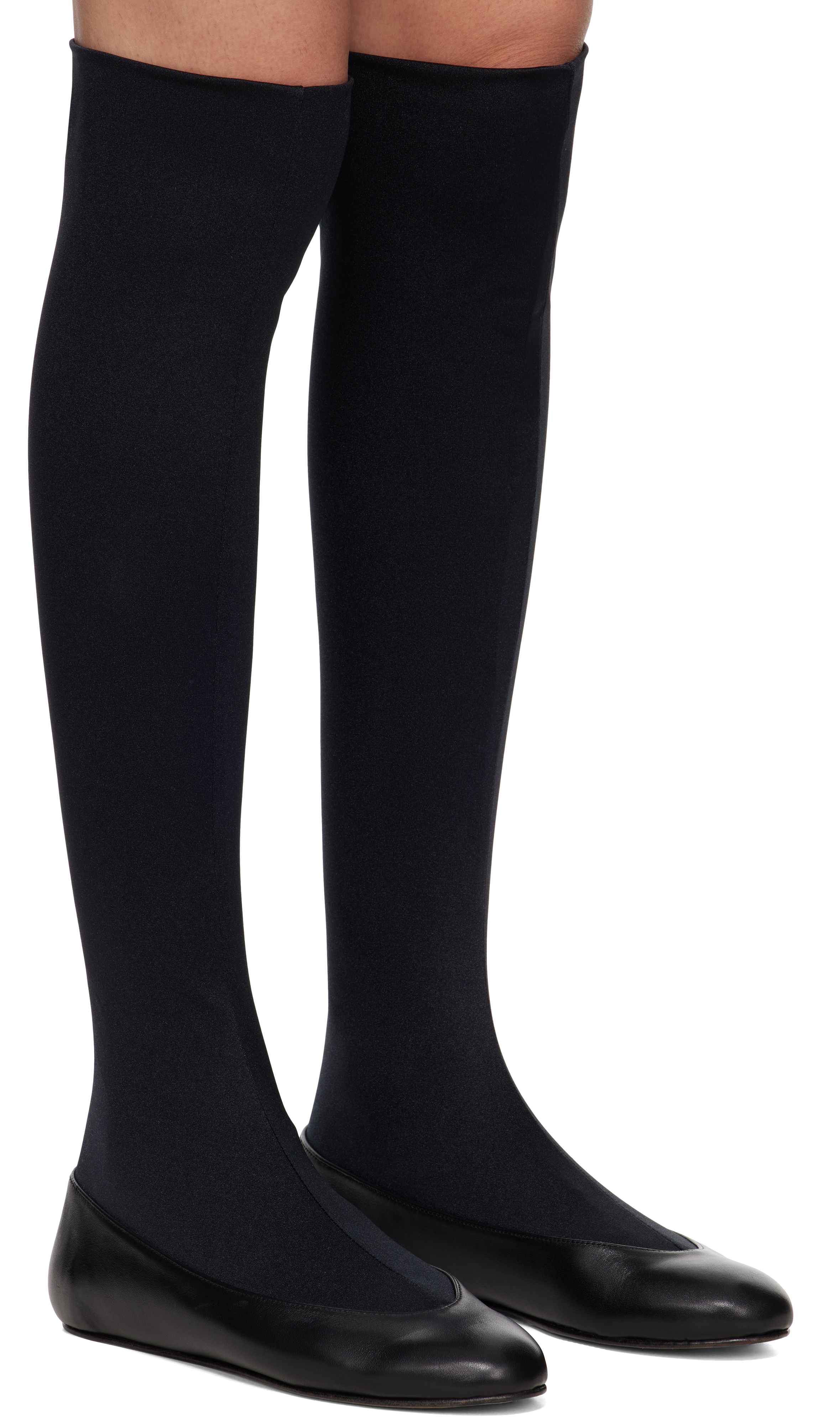 Kiko Kostadinov Black Proxima Long Black Ballerina Flats