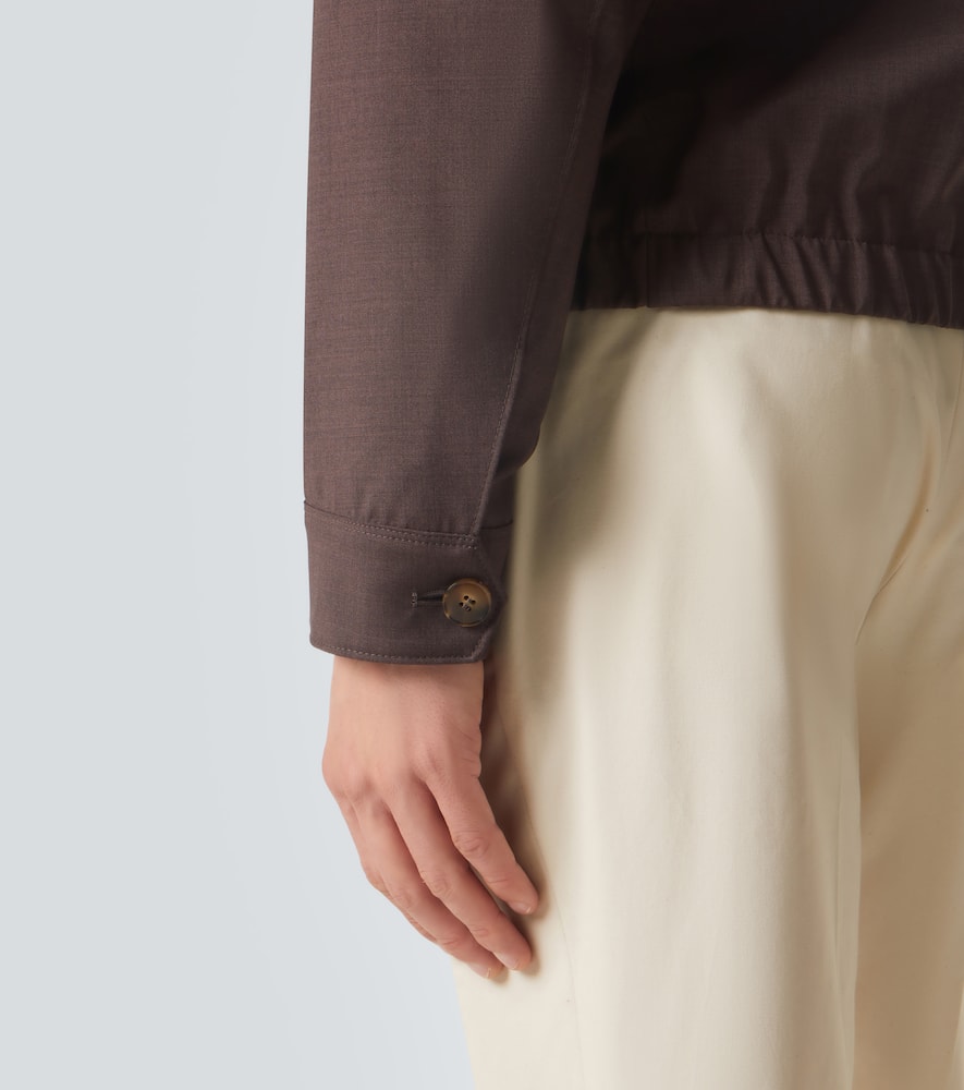 Impeccabile wool blouson jacket