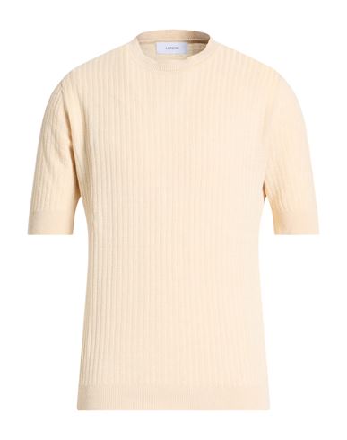 Man Sweater Beige Size M Linen, Cotton