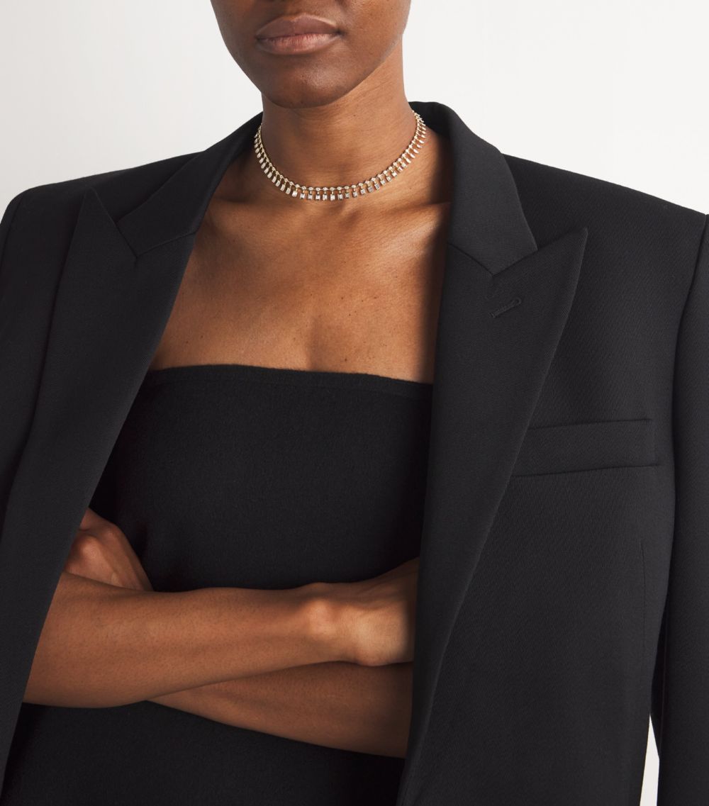 Yellow Gold And Diamond Dot-Dash Choker