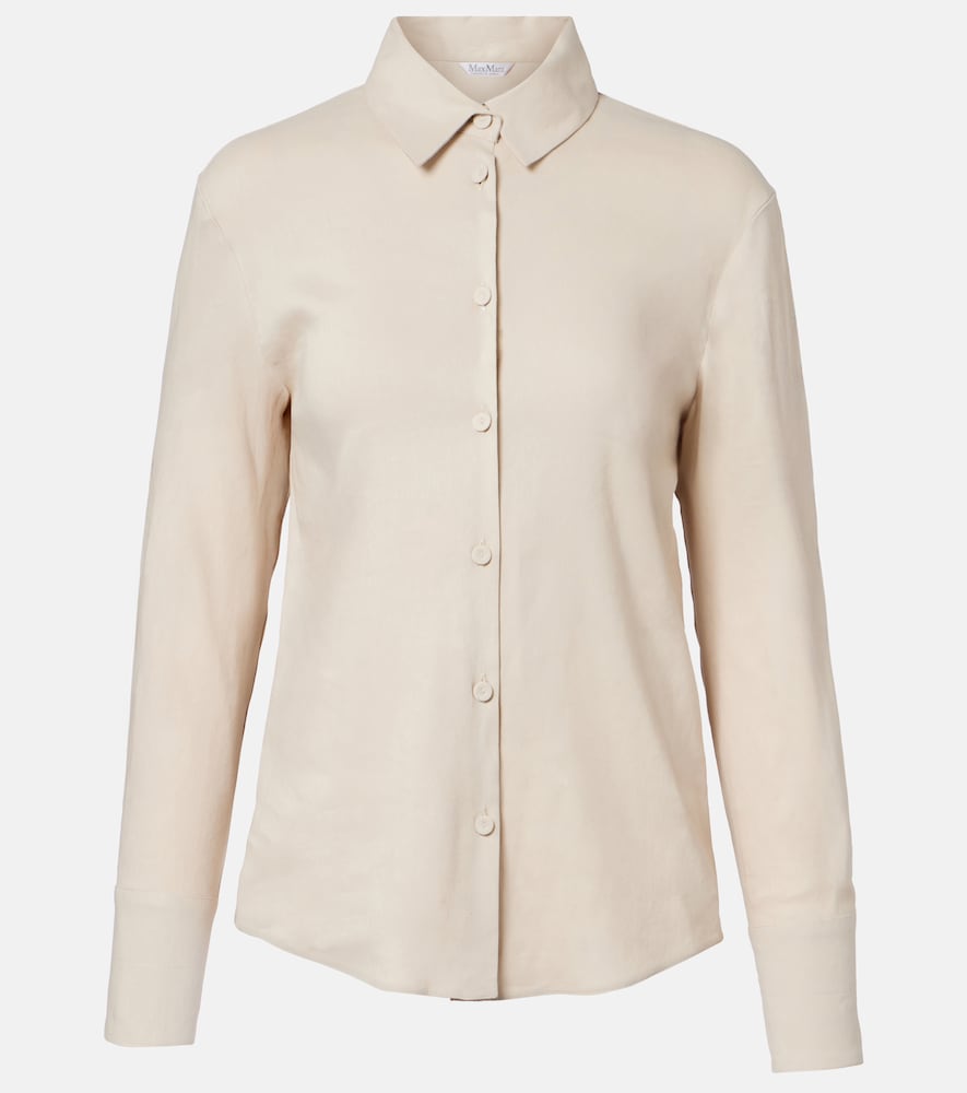 Badesse linen-blend shirt
