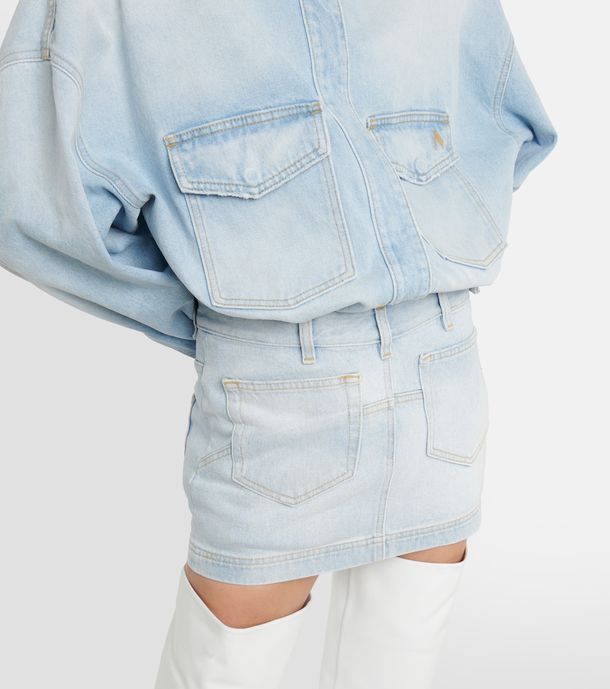 Denim miniskirt