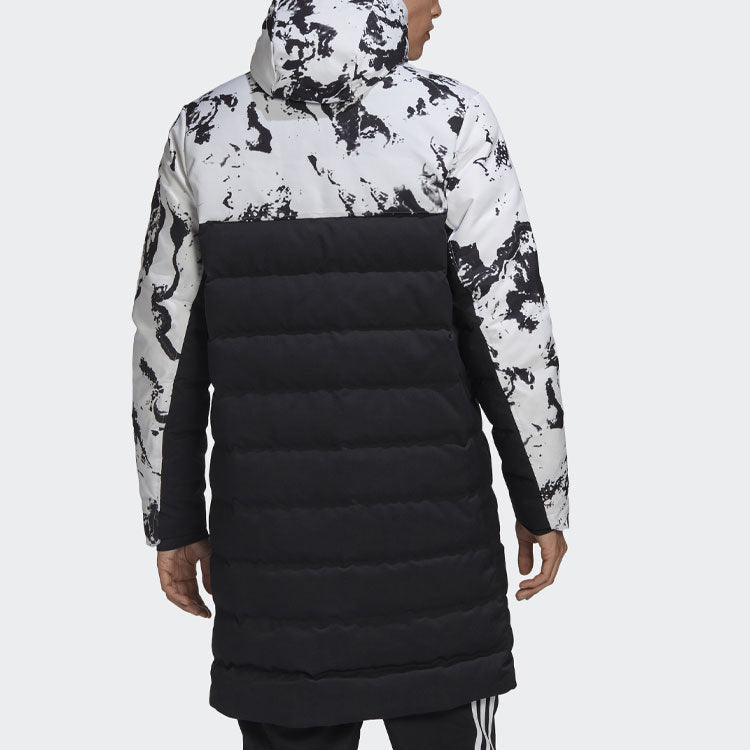 Juve Ssp Dwcoat Juventus Colorblock Soccer/Football mid-length Sports hooded down Jacket Black