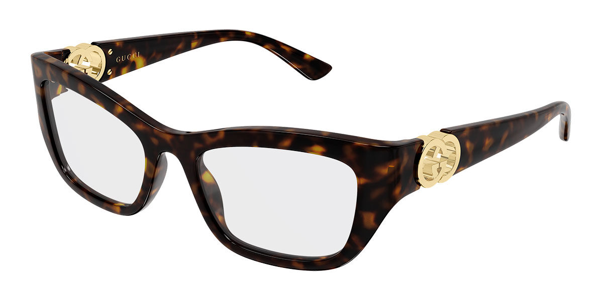 Gucci GG2125O 002 Women’s Eyeglasses Tortoiseshell 52 - Blue Light Block Available