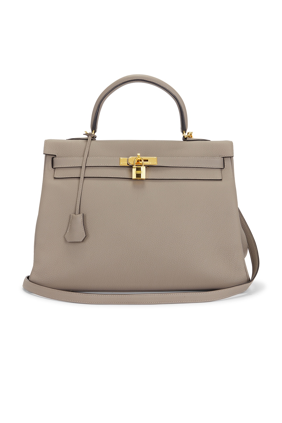 Hermes Hermes Togo Kelly 35 Retourne Handbag in Etoupe - Tan. a