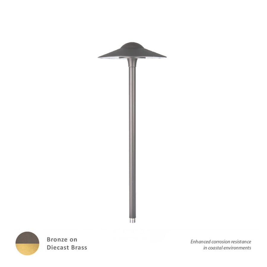 WAC Lighting Canopy 1-Light LED 12V Area Light in Bronzed Brass - 6051-27BBR
