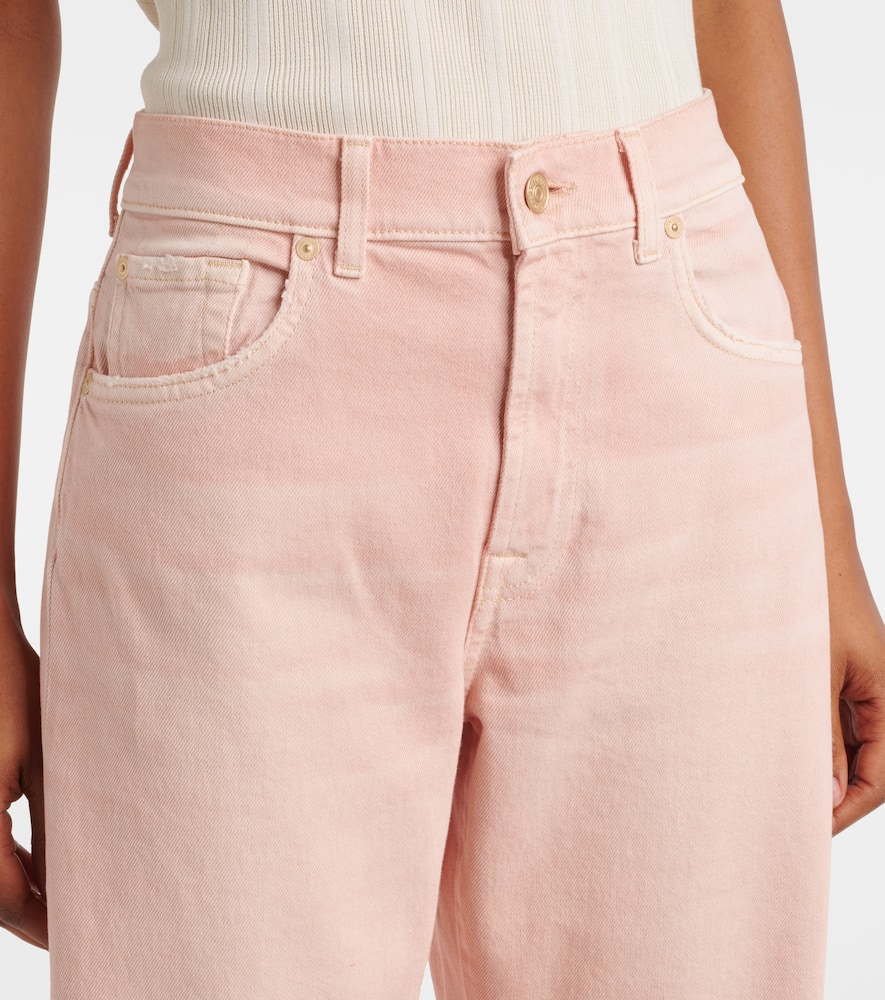 Tess high-rise straight jeans