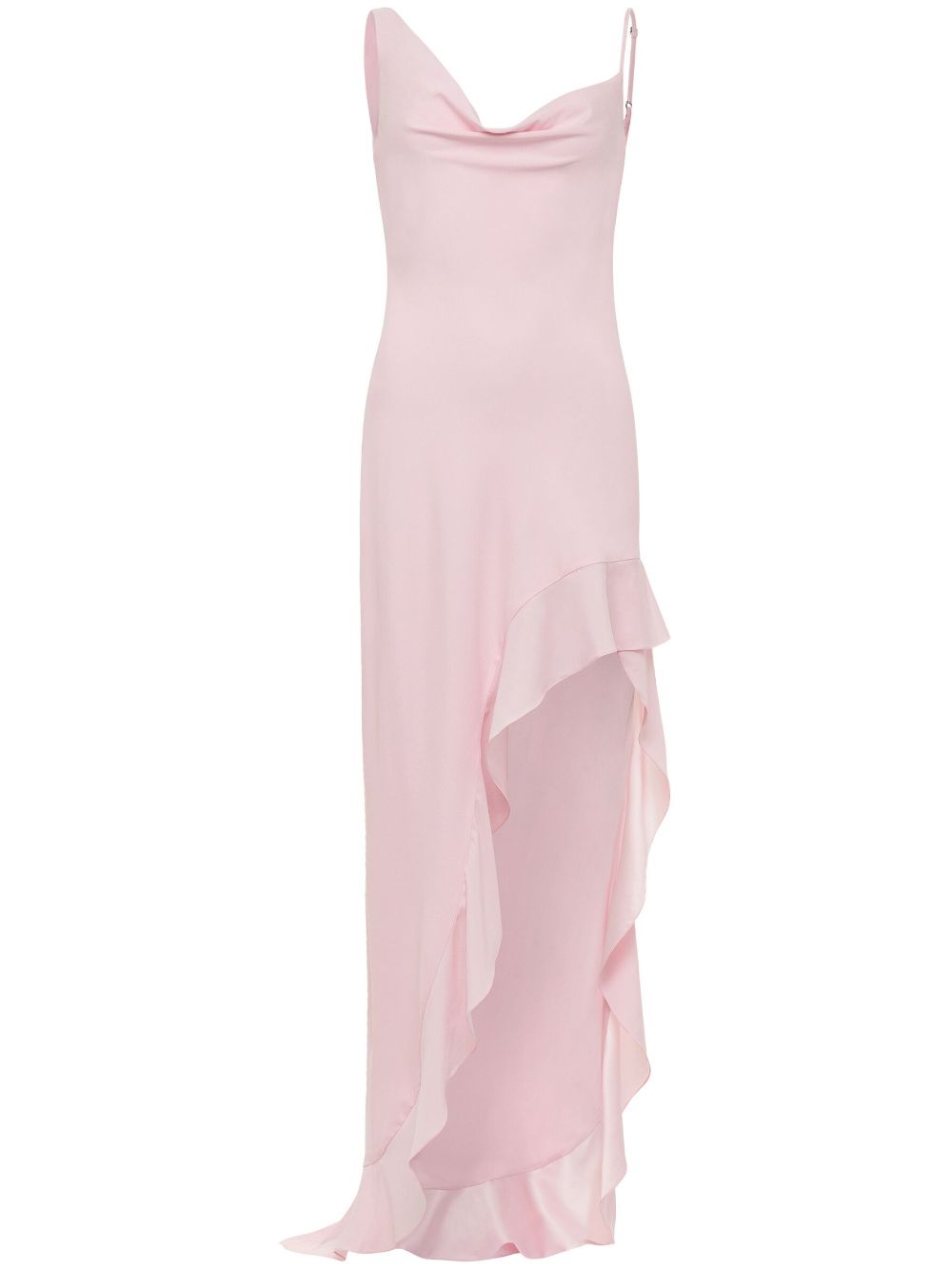 Daphne asymmetric charmeuse gown - Pink