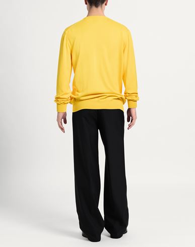Man Sweater Yellow Size 46 Merino Wool