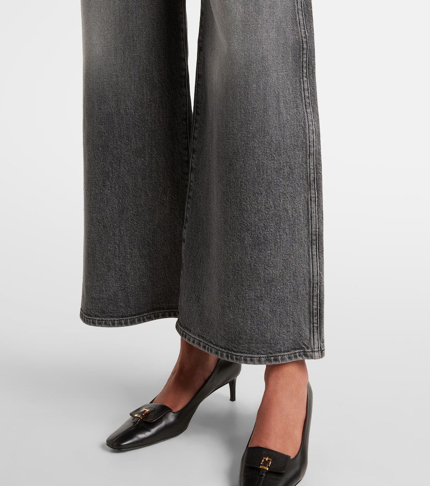 Delina high-rise wide-leg jeans