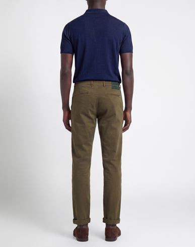 Man Jeans Military green Size 33 Cotton, Polyamide, Elastane