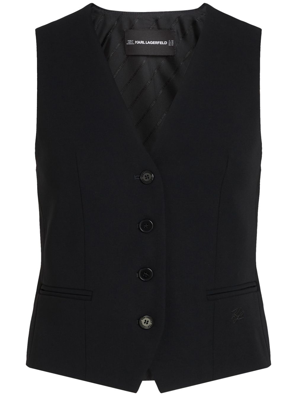 Tailored waistcoat - Black