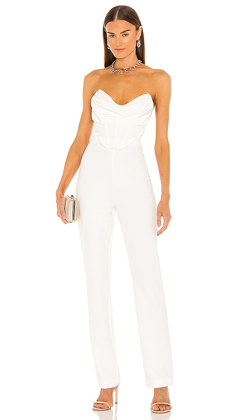 NBD Conner Jumpsuit in White.  XXS. Also in