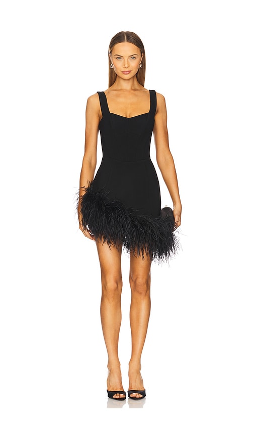 Santa Brands Swan Mini Dress in Black. -  S also in