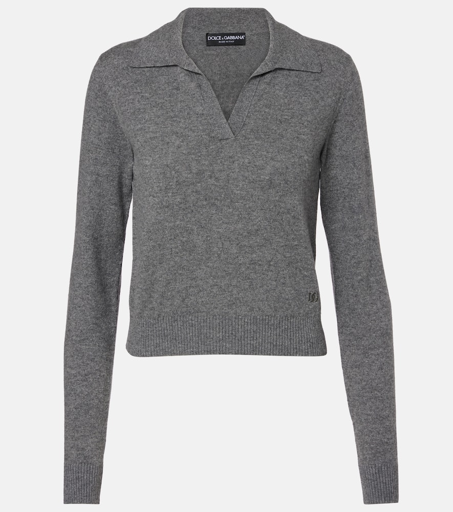 Cashmere polo sweater