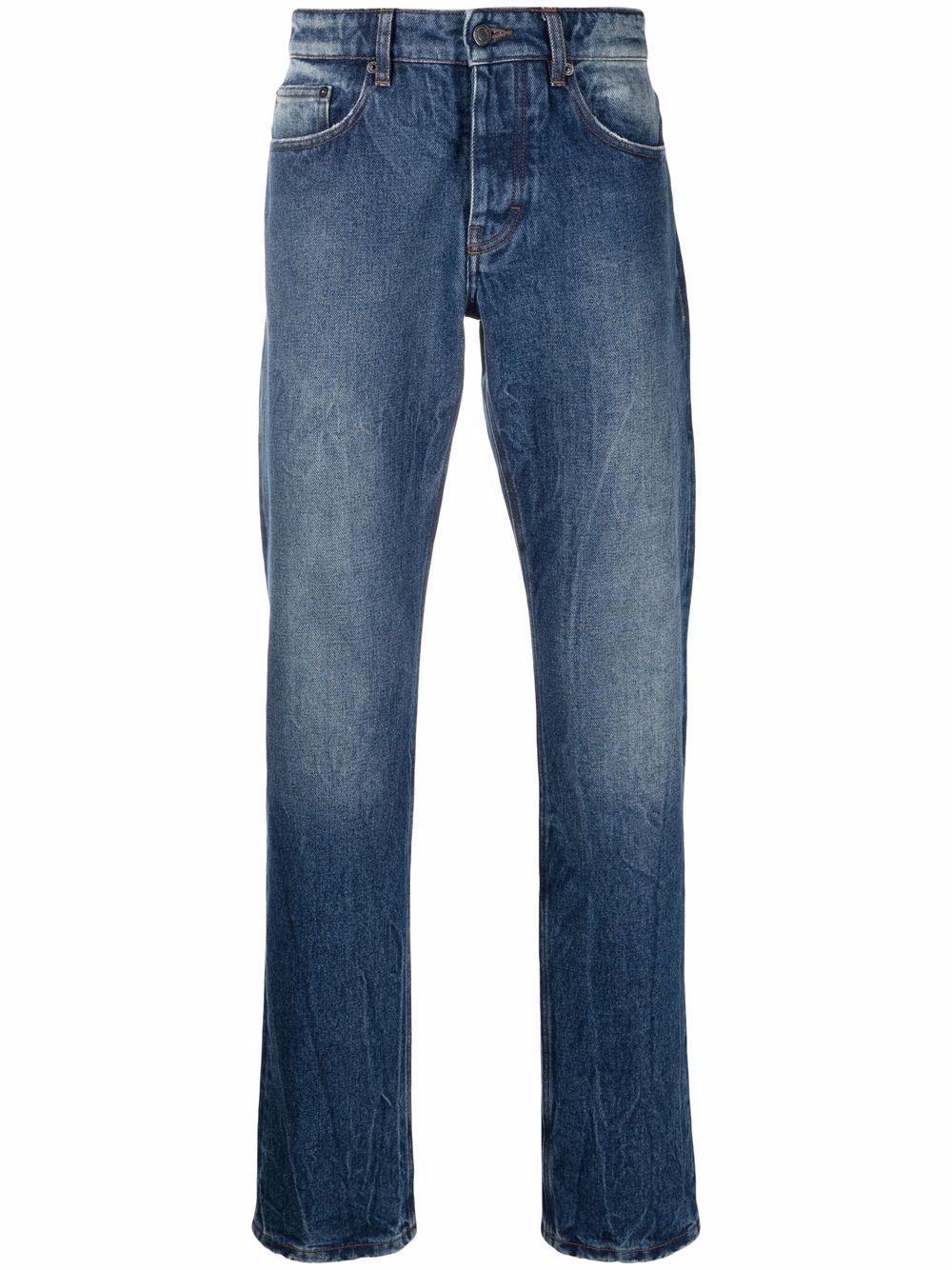 Mid-rise slim-fit jeans - Blue