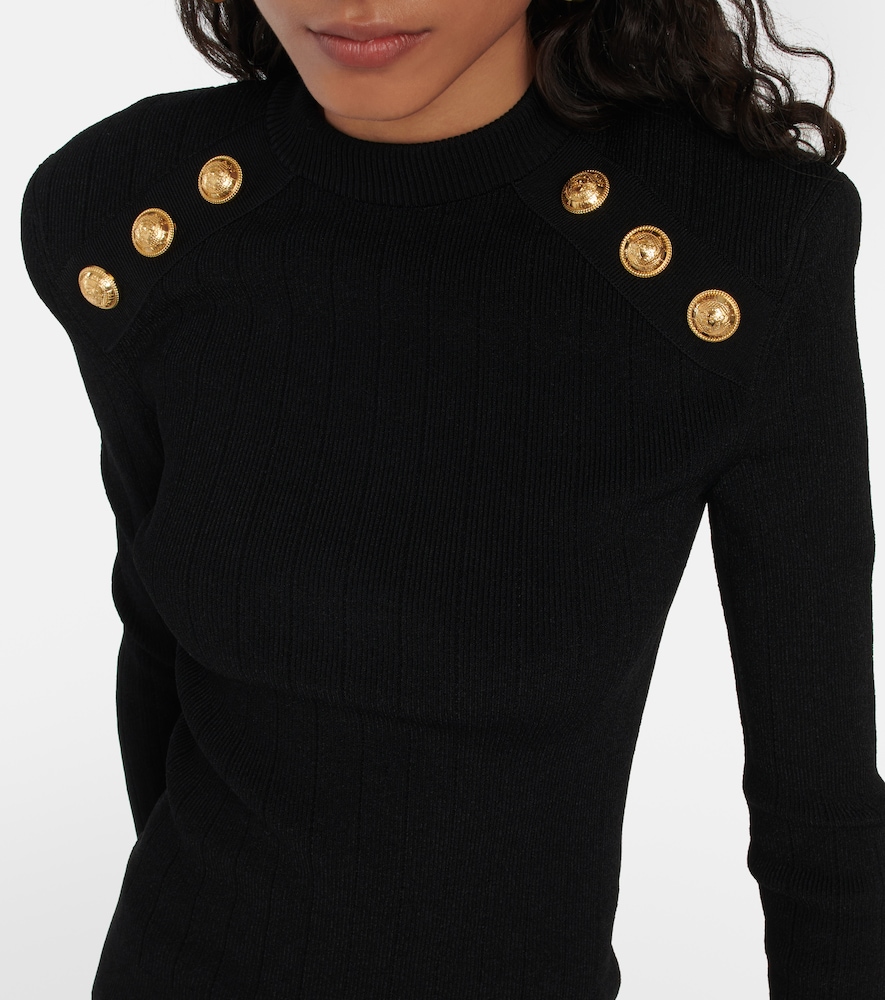 Embellished knit sweater