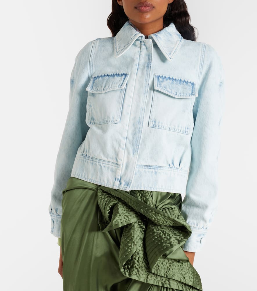 Cropped denim jacket