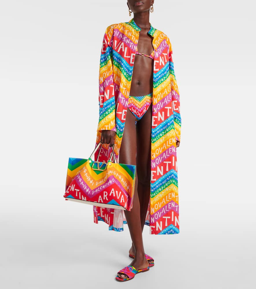 Chevron 24 cotton shirt dress
