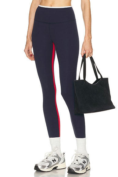 Splits59 Easton Rigor High Waist 7/8 Legging in Navy. L. Also in M, S