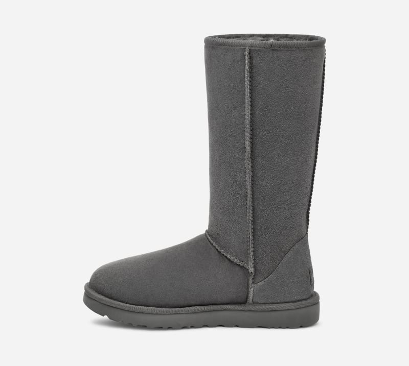 ® Women's Classic Tall II Boot Sheepskin Classic Boots in Grey, Size 9