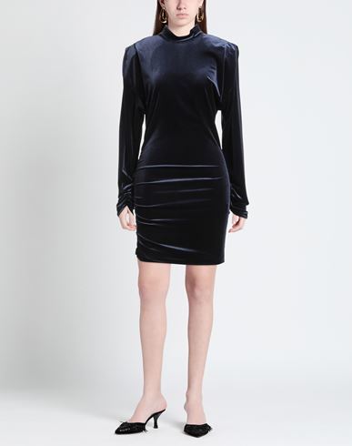 Woman Mini dress Navy Size 8 Polyester, Elastane