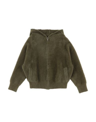 Kid Kid Girl Cardigan Military green Size 10 Polyamide, Viscose, Acrylic, Polyester