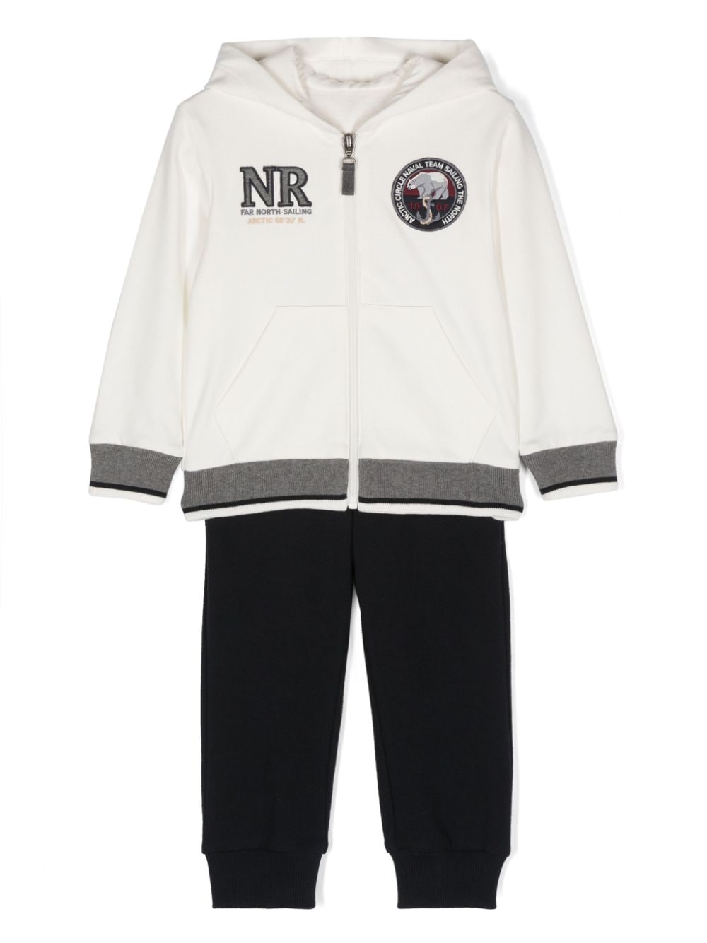 Patch-detailing tracksuit - White