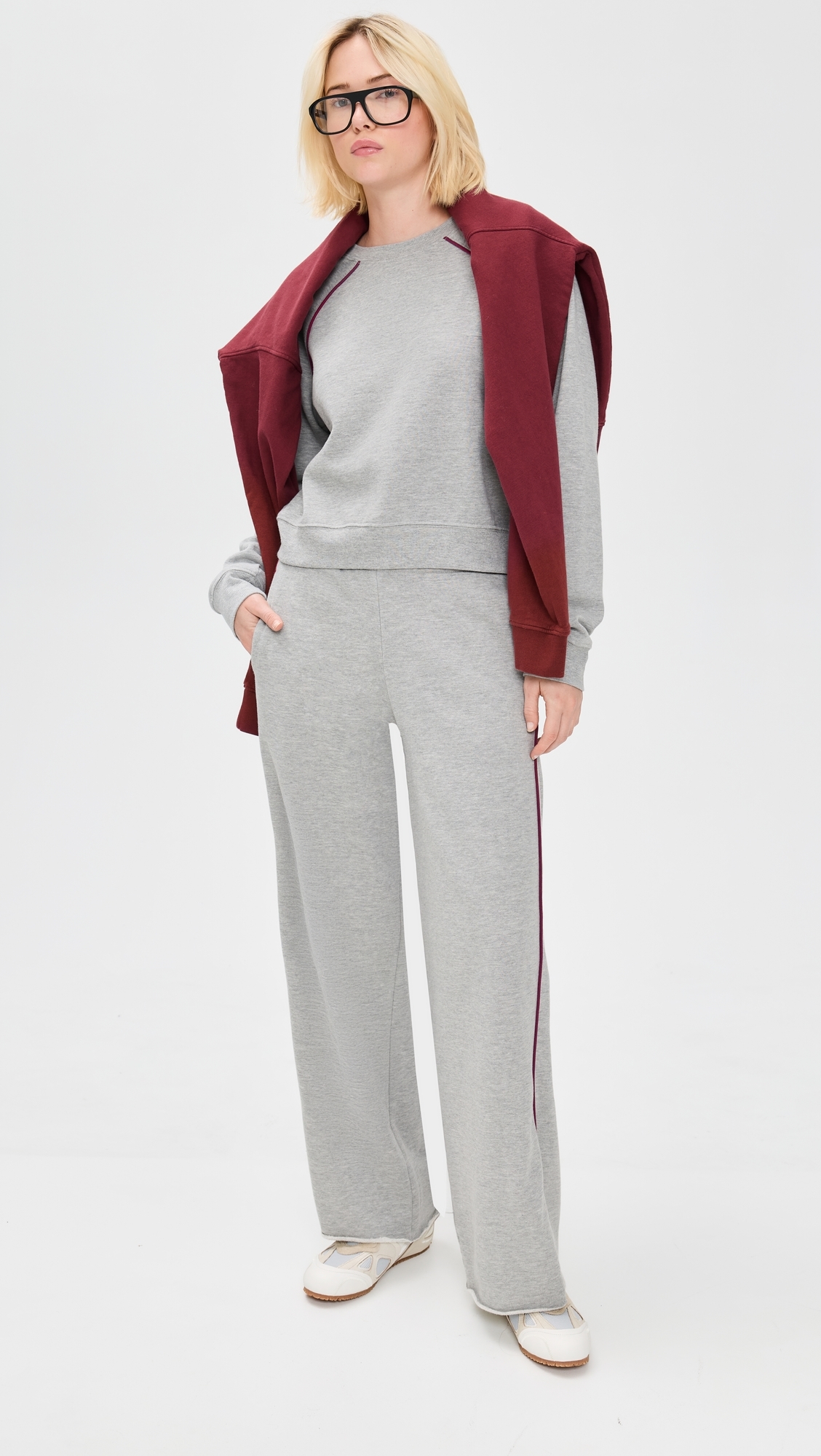 Pippa Track Pants Denim/Ivory