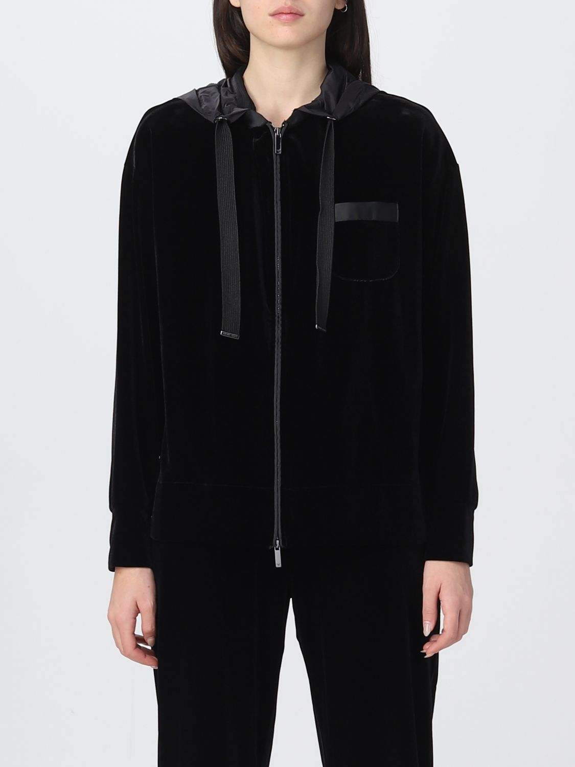 Sweatshirt Woman color Black