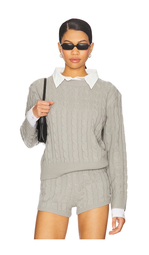 LIONESS Coastal Cable Knit in Grey. -  XL also in L
