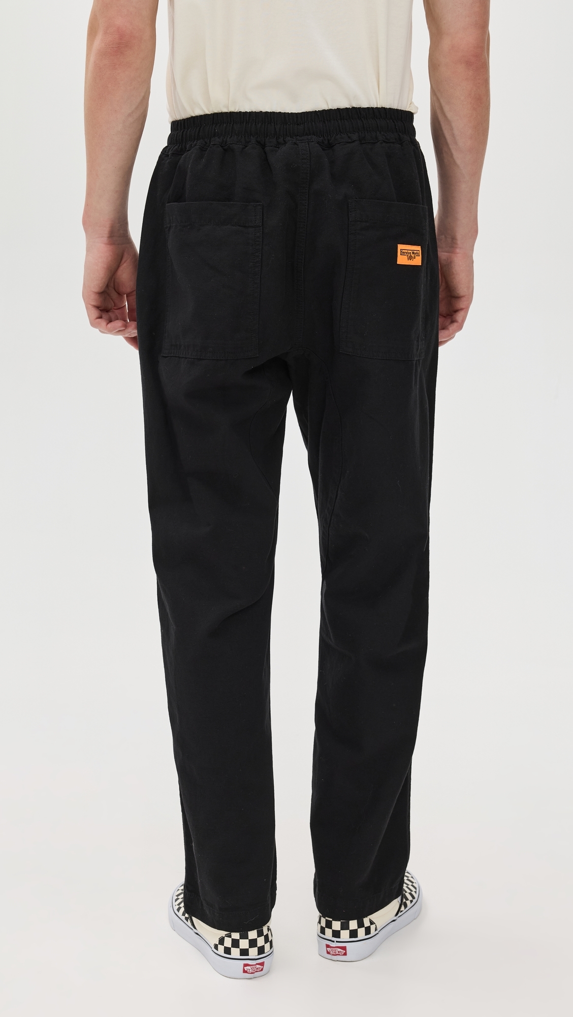 Classic Canvas Chef Pants Black