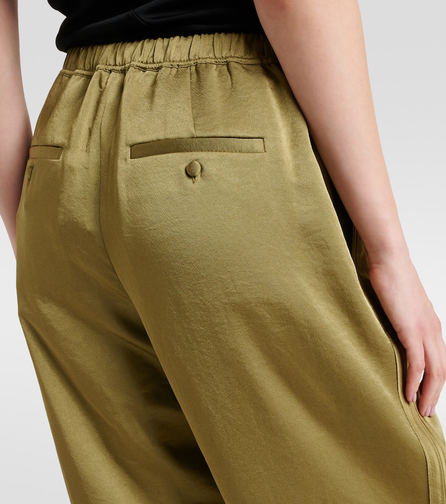 Vince Low-rise satin wide-leg pants