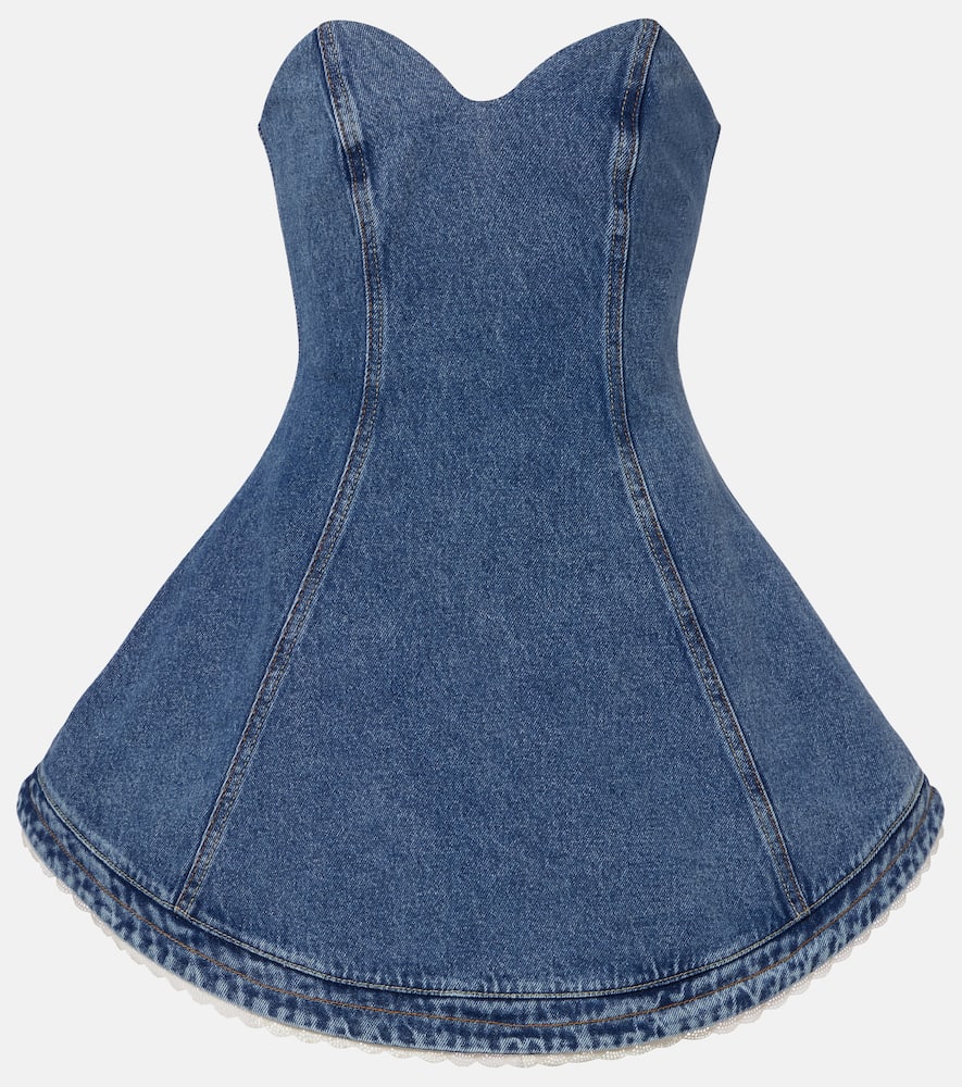 Denim bustier dress