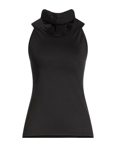 Woman Top Black Size 2 Polyester, Elastane
